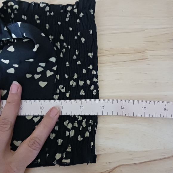 Nasty Gal Smocked Valentines Day Heart Print Tube Top - Picture 6 of 7